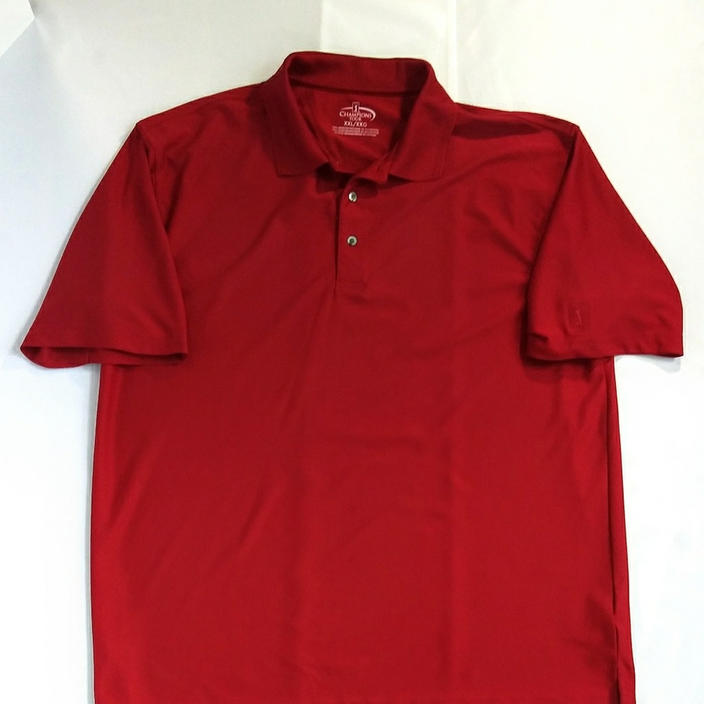 Champions Tour Mens 2XL Red Golf Sports Polo